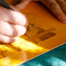 画像をギャラリービューアに読み込む, 山田きよ作 版画カレンダー